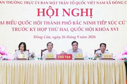 Đoàn đại biểu Quốc hội thành phố Bắc Ninh tiếp xúc cử tri xã Đông Cứu