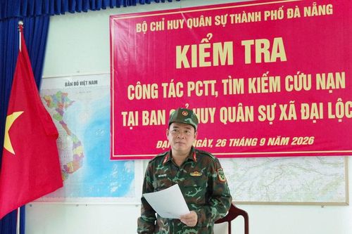 Bộ Chỉ huy Quân sự thành phố Đà Nẵng rà soát điểm ngập lụt, sạt lở tại Đại Lộc và Hà Nha