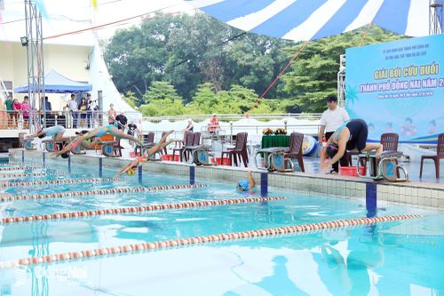 33 đơn vị tranh tài Giải Bơi cứu đuối thành phố Đồng Nai năm 2026
