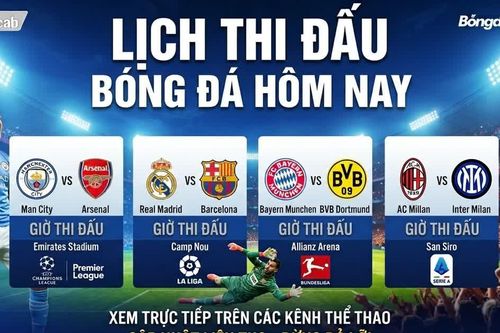 Lịch thi đấu bóng đá trong nước, quốc tế hôm nay (26/9)