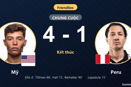 Bùng nổ trong hiệp hai, Mỹ đè bẹp Peru tại Orlando