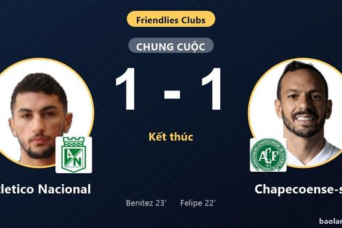 Atletico Nacional chia điểm Chapecoense-sc trong trận giao hữu bất phân thắng bại