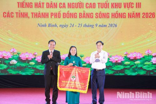 Lễ bế mạc Liên hoan tiếng hát dân ca Người cao tuổi khu vực III các tỉnh, thành phố đồng bằng sông Hồng năm 2026