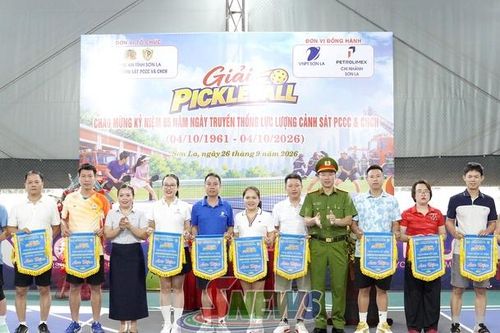 Giải Pickleball mở rộng chào mừng 65 năm Ngày truyền thống lực lượng Cảnh sát PCCC&CNCH