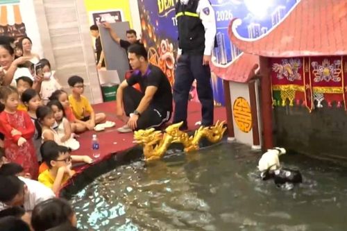 Nghệ thuật rối nước thu nhỏ trong không gian phố thị