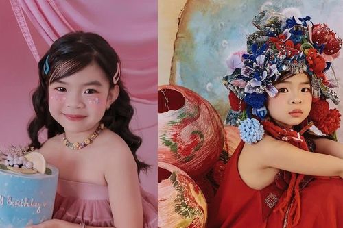 Con gái Trung Ruồi khoe vẻ đáng yêu, thần thái chuẩn mẫu nhí