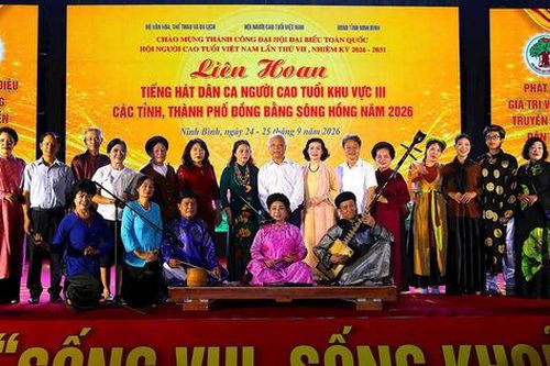 Hà Nội giành giải Nhất Liên hoan tiếng hát dân ca người cao tuổi khu vực đồng bằng sông Hồng
