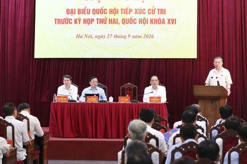 Tổng Bí thư, Chủ tịch nước tiếp xúc cử tri Hà Nội trước Kỳ họp thứ hai, Quốc hội khóa XVI