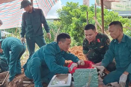 Sơn La quy tập 2 hài cốt liệt sĩ tại xã Chiềng Khoong