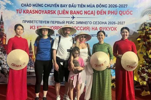 Phú Quốc đón chuyến bay thẳng đầu tiên từ Krasnoyarsk (Nga)
