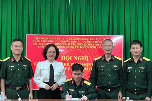Viện kiểm sát Quân sự khu vực 71 ký Quy chế phối hợp giải quyết các vụ án, vụ việc xâm hại trẻ em