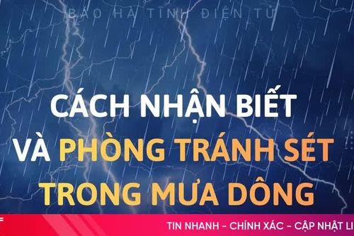 [Infographic] Cách nhận biết và phòng tránh sét trong mưa dông