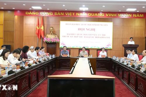 Bộ trưởng Bộ Công an Lương Tam Quang tiếp xúc cử tri tại Hưng Yên