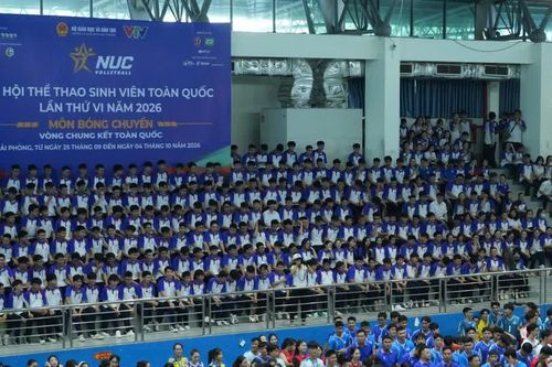 Khởi tranh Vòng chung kết Bóng chuyền Đại hội Thể thao sinh viên toàn quốc