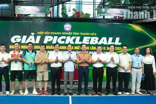 200 VĐV tranh tài tại Giải Pickleball doanh nghiệp, doanh nhân Thanh Hóa mở rộng lần thứ II