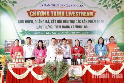 Livestream kết nối tiêu thụ sản phẩm đặc trưng của vùng đất Vĩnh Lộc