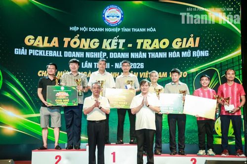 Giải Pickleball doanh nghiệp, doanh nhân Thanh Hóa mở rộng thành công tốt đẹp