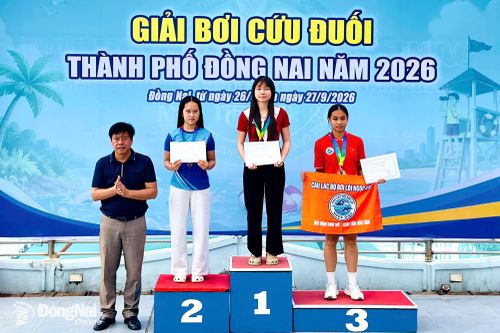 Phường Trấn Biên chiến thắng áp đảo tại Giải Bơi cứu đuối thành phố Đồng Nai