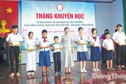 Phường Sa Đéc: Phát huy danh hiệu 'Thành phố học tập toàn cầu'