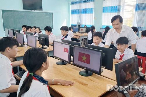 Xã Tam Nông: Niềm vui từ không gian học tập mới