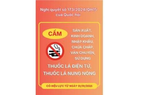 Quyết liệt bài trừ thuốc lá điện tử, thuốc lá nung nóng