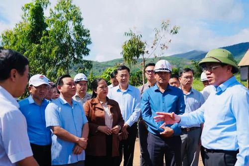 Chủ tịch UBND tỉnh Phạm Anh Tuấn kiểm tra công tác giải phóng mặt bằng, thi công tuyến cao tốc Quy Nhơn - Pleiku
