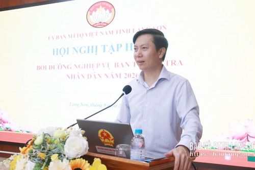 Bồi dưỡng nghiệp vụ cho thành viên ban thanh tra nhân dân các xã