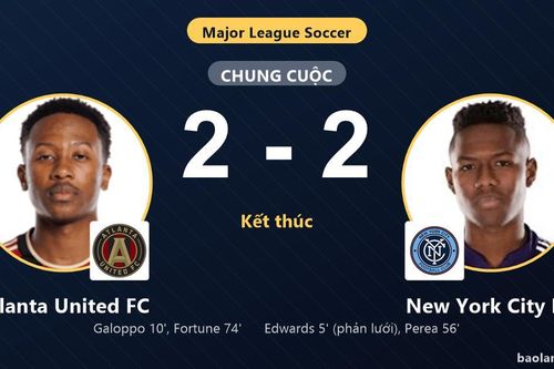 Hòa New York City FC, Atlanta United FC cùng đối thủ giành vé vào vòng 1/16