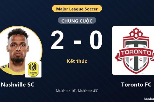 Hạ Toronto FC 2-0, Nashville SC xây chắc ngôi đầu bảng Major League Soccer