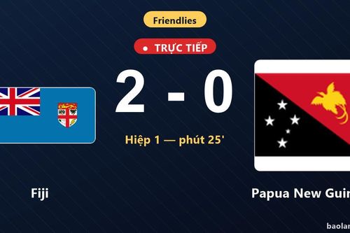 TRỰC TIẾPTrực tiếp Fiji vs Papua New Guinea: Hiệp 2 bắt đầu, Fiji dẫn 2-0