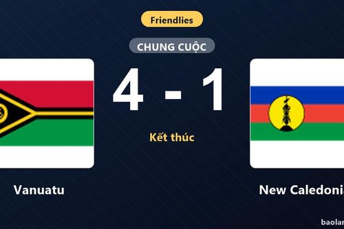 Thống kê trận đấu Vanuatu 4-1 New Caledonia: Vanuatu ngược dòng ngoạn mục