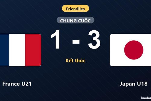 Thua bất ngờ Japan U18, France U21 nhận đòn đau ở trận giao hữu