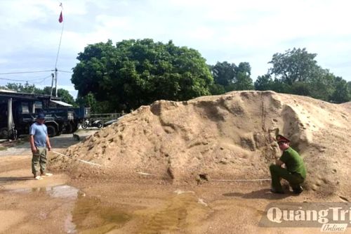 Tạm giữ 122m³ cát không rõ nguồn gốc