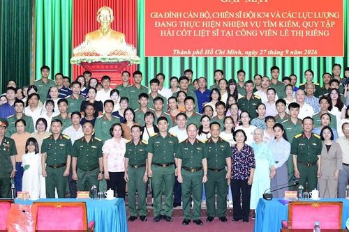 Bộ Tư lệnh TP.HCM gặp mặt thân nhân cán bộ, chiến sĩ Đội K74