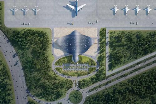 Nhà ga VIP 'Cá đại bàng biển' cơ bản hoàn thiện mái