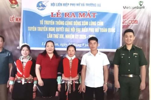 Ra mắt tổ truyền thông cộng đồng tại xóm người Dao Lũng Củm, xã Trường Hà