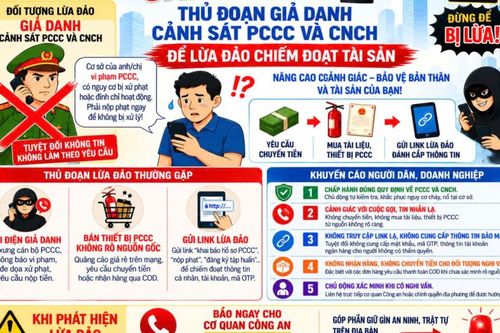 Cảnh giác với thủ đoạn giả danh Cảnh sát phòng cháy chữa cháy và cứu nạn cứu hộ để lừa đảo