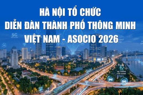 Hà Nội tổ chức Diễn đàn Thành phố thông minh Việt Nam - ASOCIO 2026