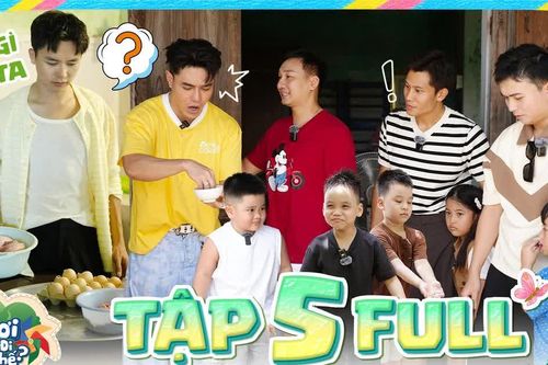 Bố ơi! Mình đi đâu thế? mùa 6: Các ông bố tự tay làm quà tre, Bùi Công Nam xoay xở nấu cơm cho các bé