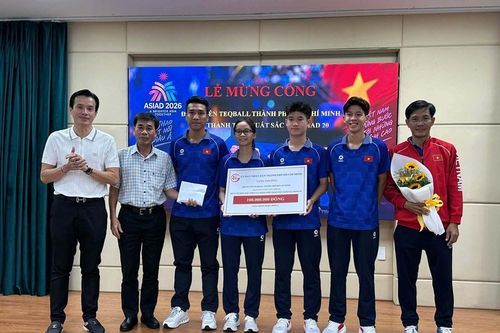 TP.HCM khen thưởng đội tuyển teqball giành HCĐ ASIAD 2026