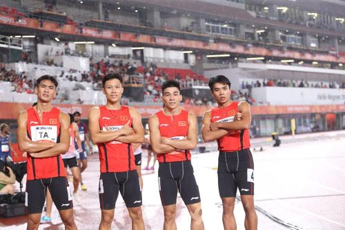 ASIAD 2026: Đội điền kinh tiếp sức 4x400m nam Việt Nam vào chung kết