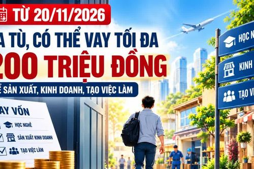 Người chấp hành xong án phạt tù có thể vay tối đa 200 triệu đồng