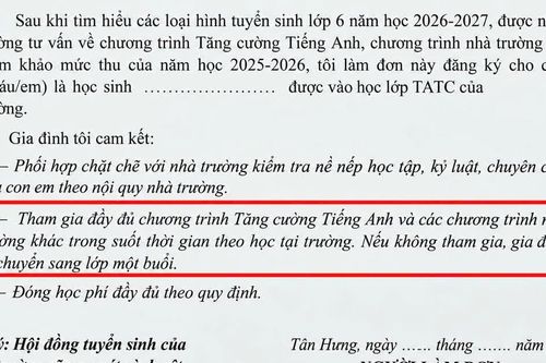 TPHCM: Phụ huynh tố phải đăng ký môn liên kết, học sinh mới được học bán trú?