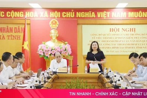 Công bố quyết định của Bộ Nội vụ về kiểm tra công tác tổ chức thi hành pháp luật