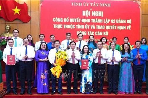 Thí điểm thành lập 2 Đảng bộ trực thuộc Tỉnh ủy Tây Ninh