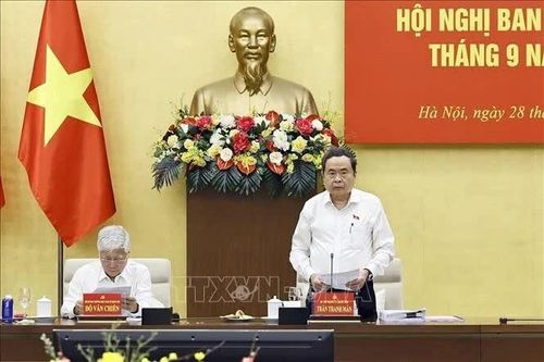 Chủ tịch Quốc hội Trần Thanh Mẫn chủ trì Hội nghị Ban Thường vụ Đảng ủy Quốc hội