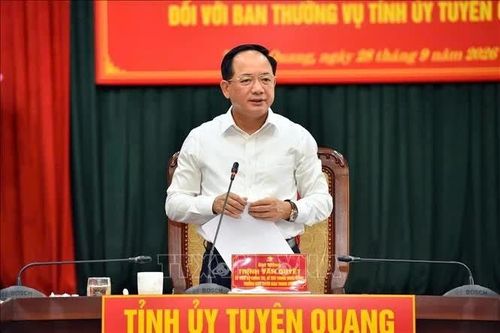 Kết quả kiểm tra, giám sát đối với Ban Thường vụ Tỉnh ủy Tuyên Quang
