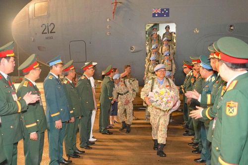 Ngày trở về của những người lính mũ nồi xanh từ Nam Sudan