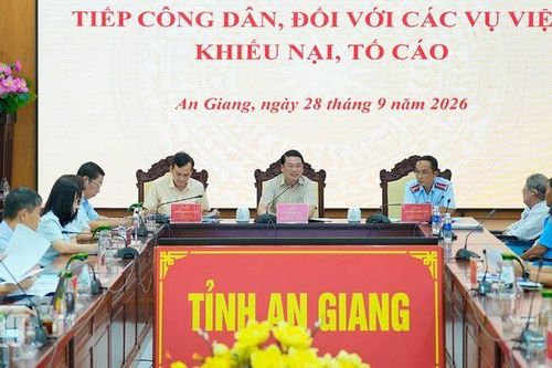 UBND tỉnh An Giang tiếp công dân đối với các vụ việc khiếu nại, tố cáo