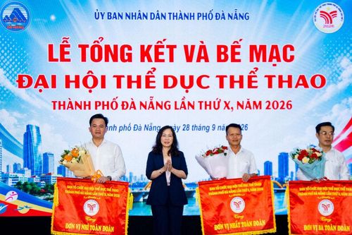 Khen thưởng nhiều tập thể, cá nhân xuất sắc tại Đại hội Thể dục thể thao thành phố Đà Nẵng năm 2026